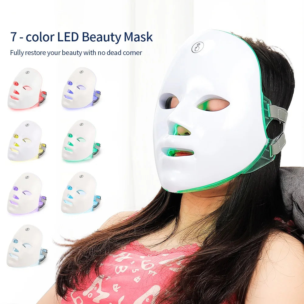 7 Farben Photon LED-Gesichtsmaske